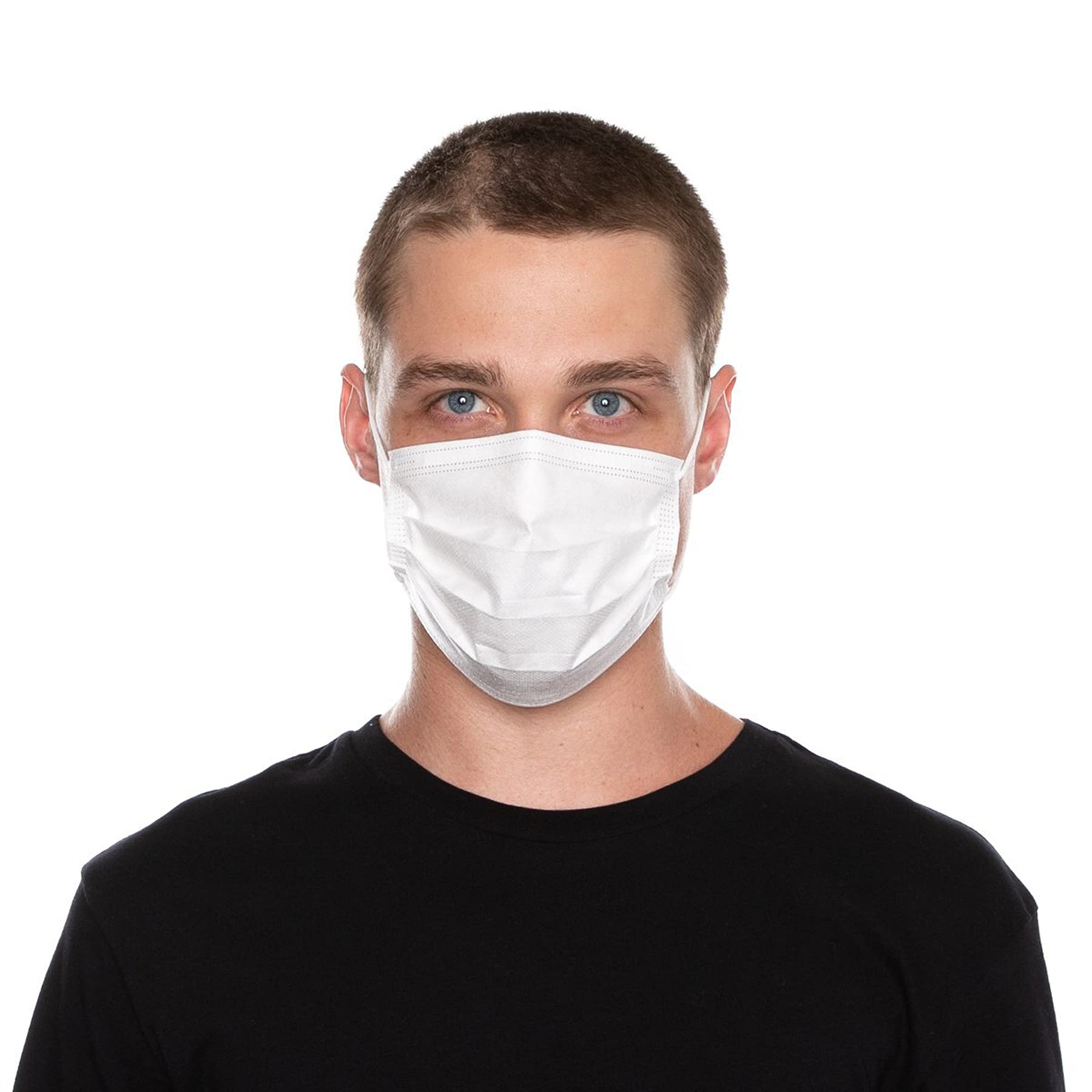 5 Pack Uomo Face Mask Bianco One Size