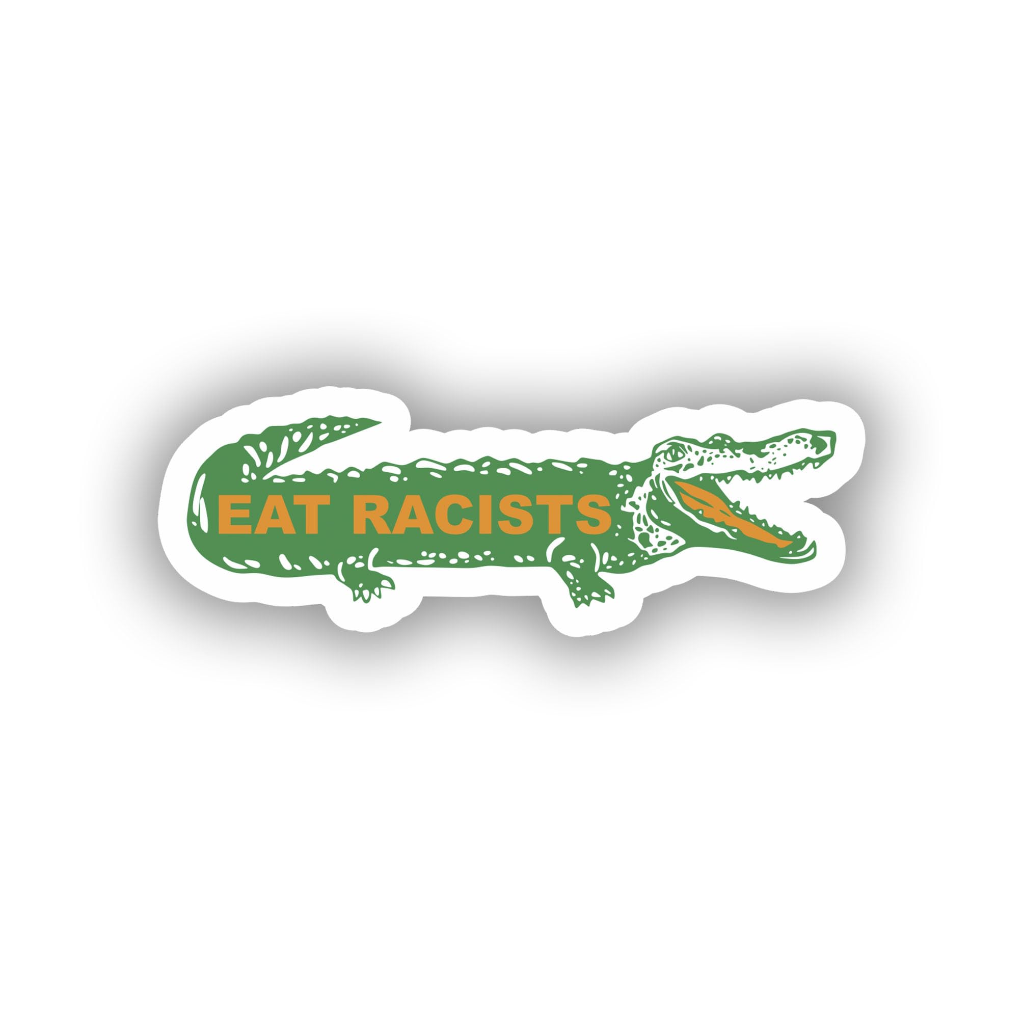 Stickers for Everyone Sticker EAT RACISTS Decal for Car Truck Bumper Laptop Vinyl Window Wall US