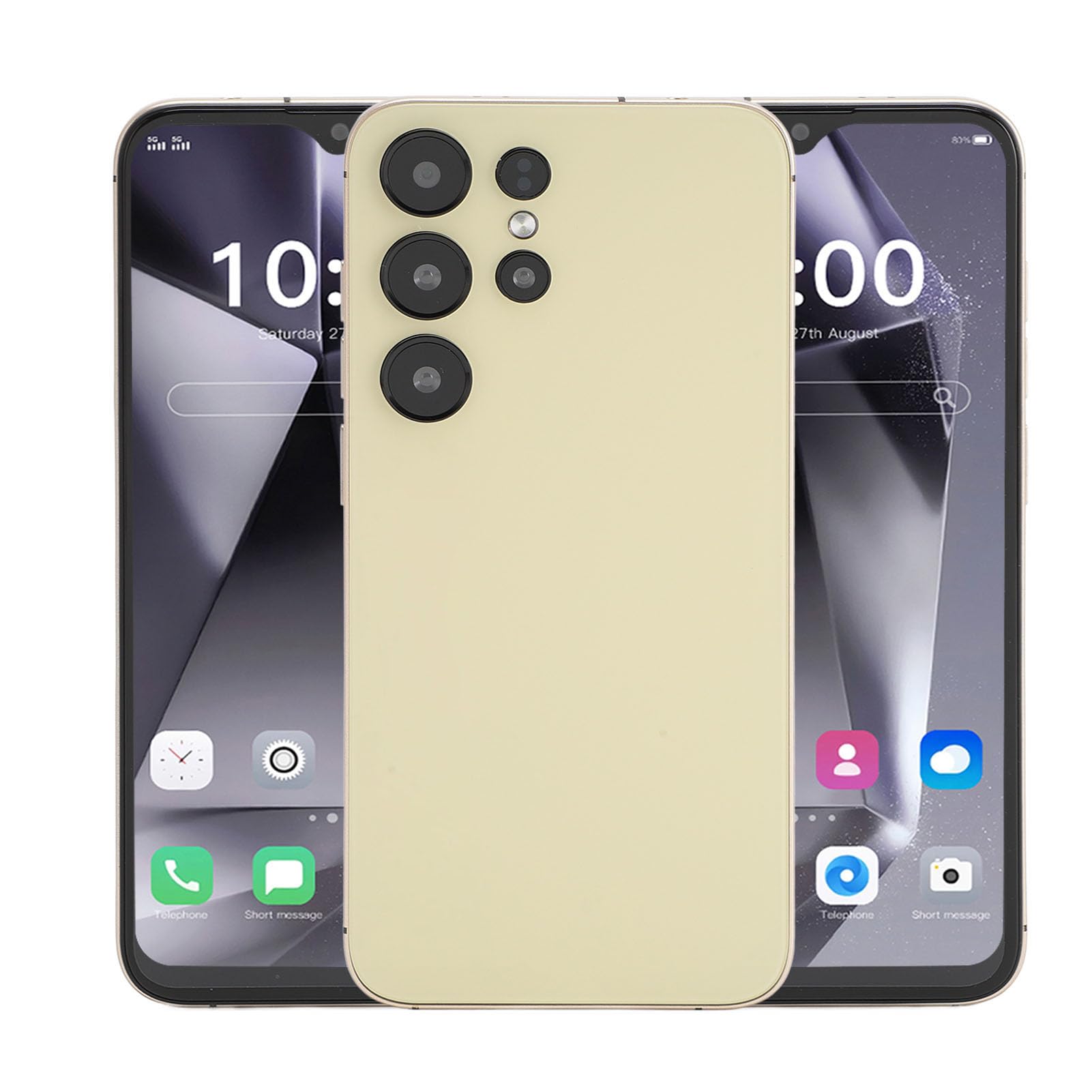 Smartphone con Schermo da 6,28 Pollici, 8 GB di RAM 64 GB di ROM, Telefono Cellulare Doppia SIM 4G LTE con Stilo, per 12 (YELLOW)