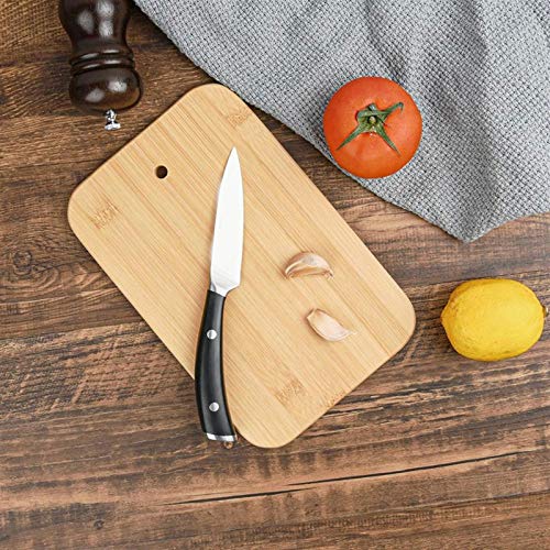 Tabla Cortar Cocina Conjunto de Tabla de Cortar de bambú de 6 Piezas, con Soporte, Tabla de Cortar de protección Ambiental, Accesorios de Cocina, Duradero y sin Aceite