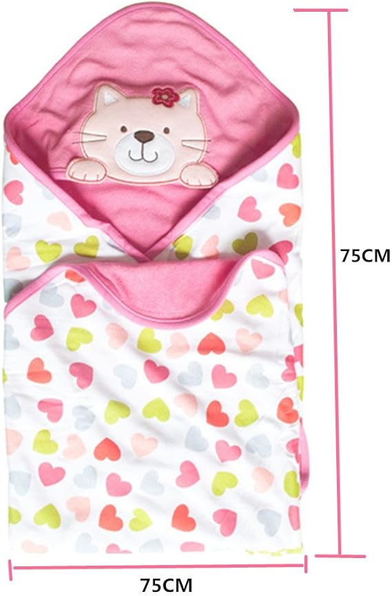Vine Bebe Couvertures De Reception D Ete A Capuche Nouveau Ne Bebe Gigoteuse D Emmaillotage Swaddle Douillet Couverture Bebe Blanket Printemps Ete Chat Amazon Fr Bebes Puericulture