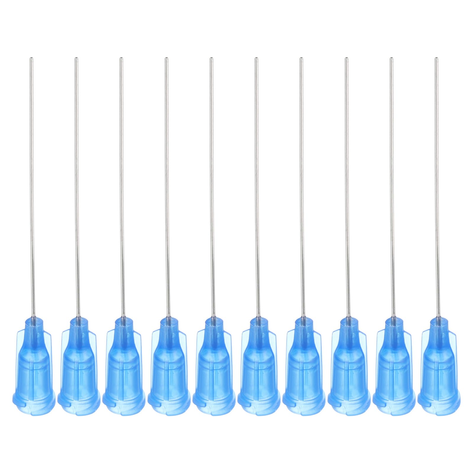 PATIKIL Abgabennadeln – 10 Stück, 22 Gauge X 2 Zoll, Stumpfe Spitze Mit Luer-Lock, Für Kleber & Öle, Blau