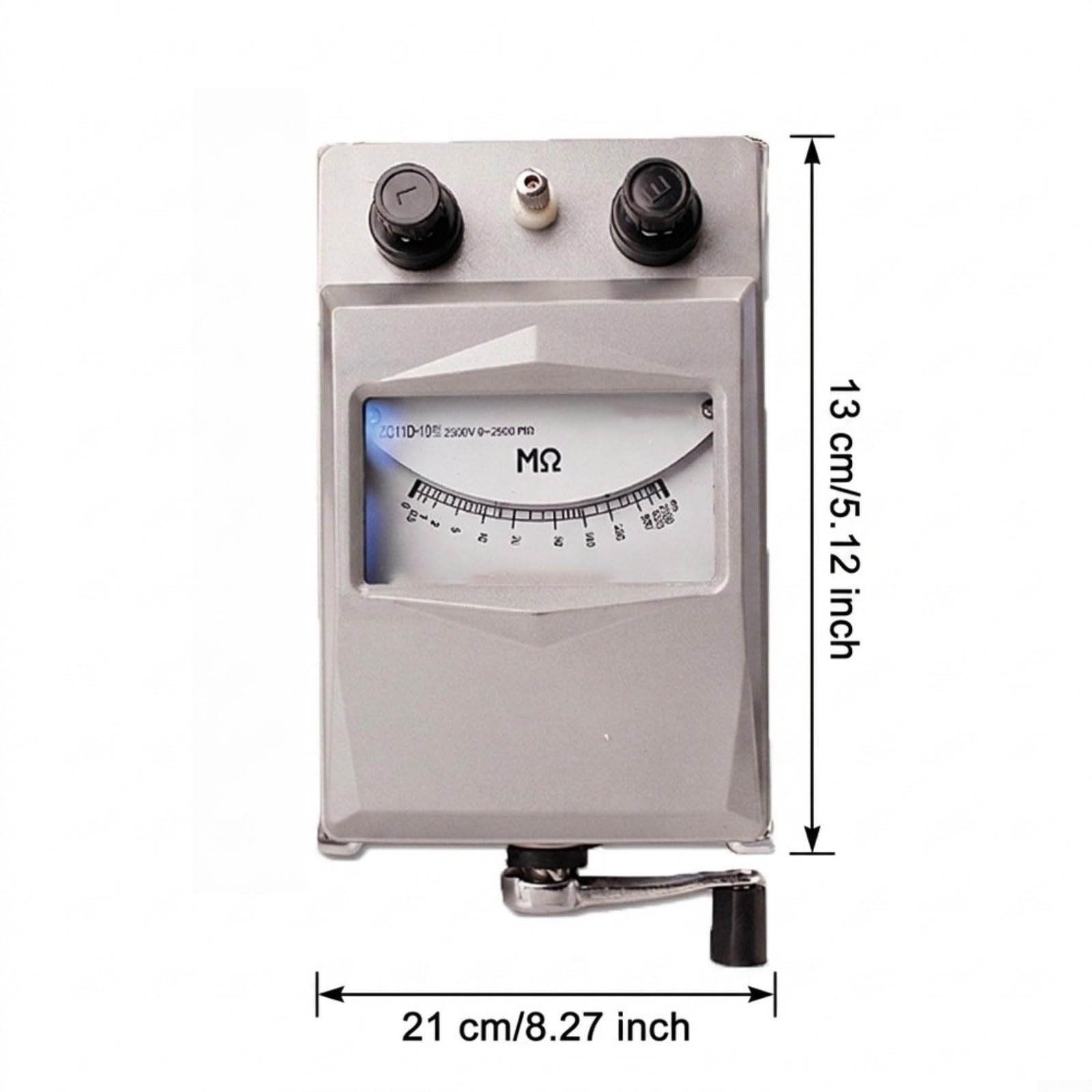 Tragbares Megohmmeter Für Techniker, 1000V Handkurbel Mit Legierung