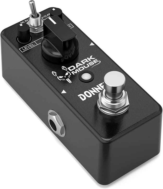 Donner Distortion Pedal for Pedal boards Electric Guitar, Dark Mouse Distortion 2