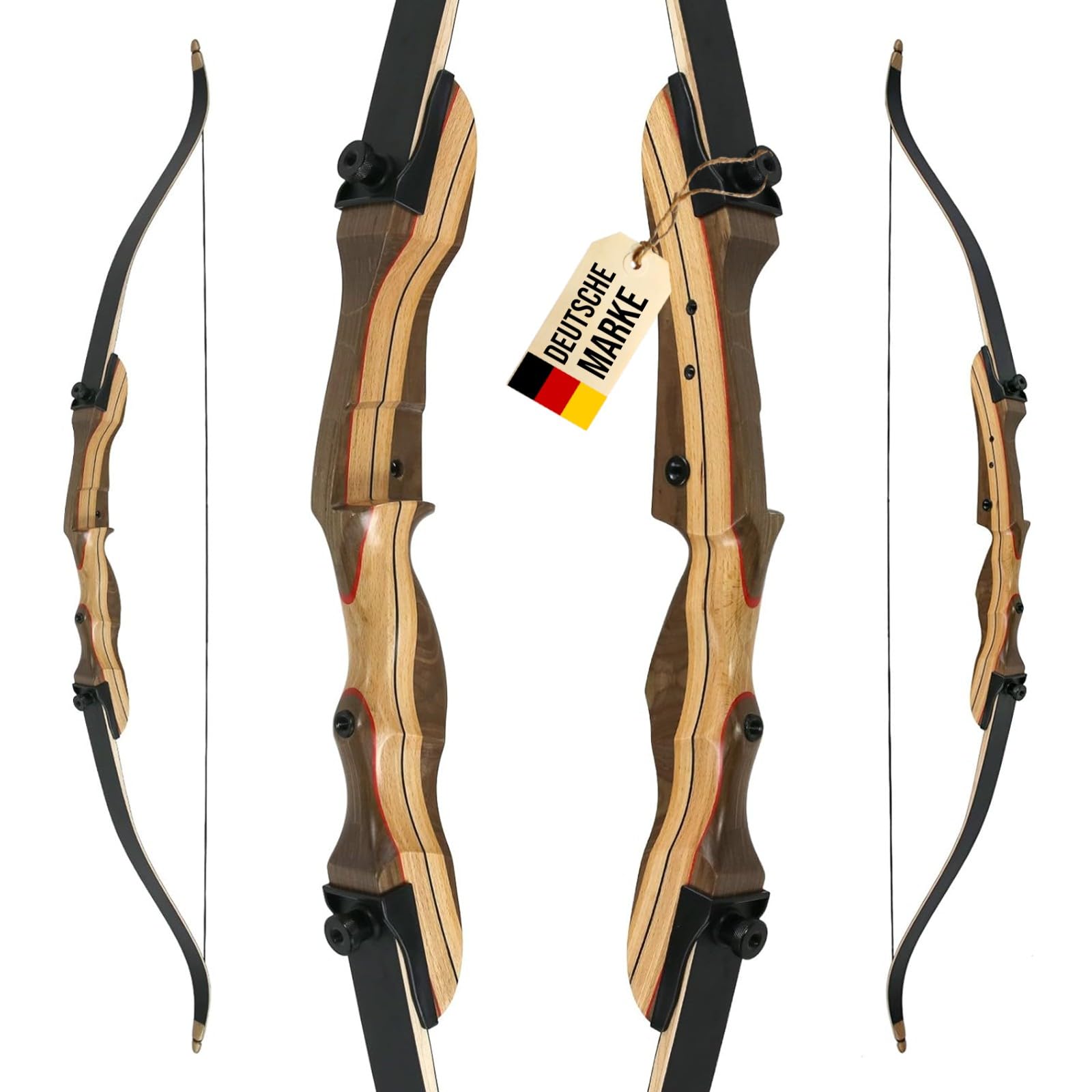 Wild Honey, Take Down, 62 Zoll, Recurvebogen, 20 lbs | toller Einsteigerbogen, Anfängerbogen für Erwachsene und Jugendliche im Bogensport, Bogenschießen, Pfeil und Bogen