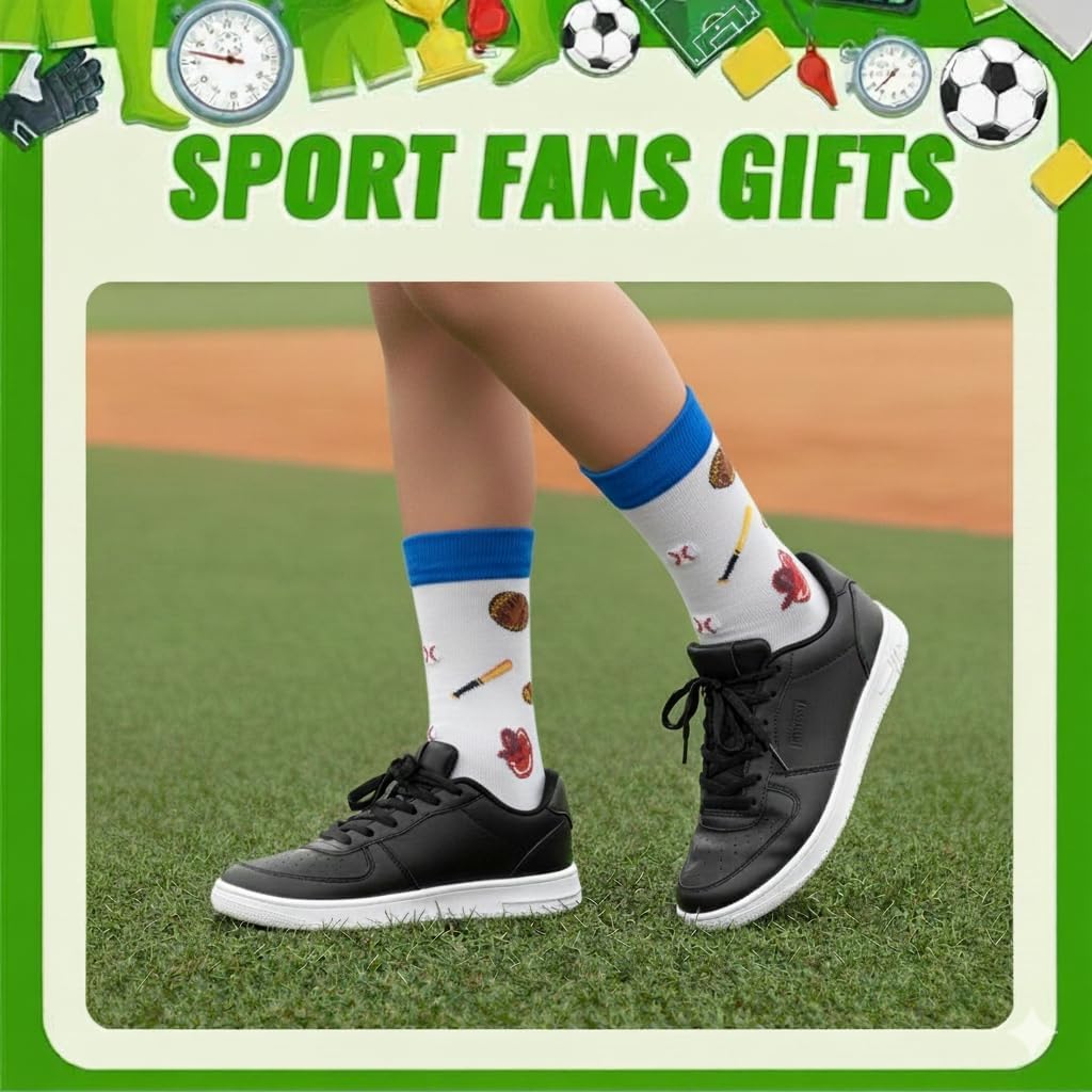 HAPPYPOP Birthday Gift for Boys - Kids Soccer Basketball Baseball Hockey Socks with Cards - Image 4
