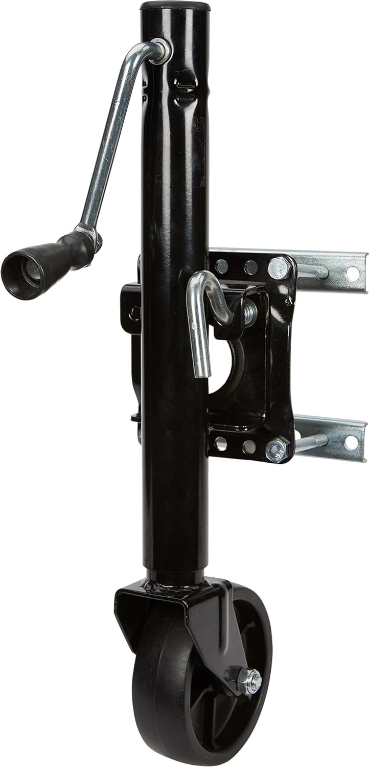 Ironton Bolt-On Sidewind Marine Swivel Jack - 1000-Lb. Capacity, Black