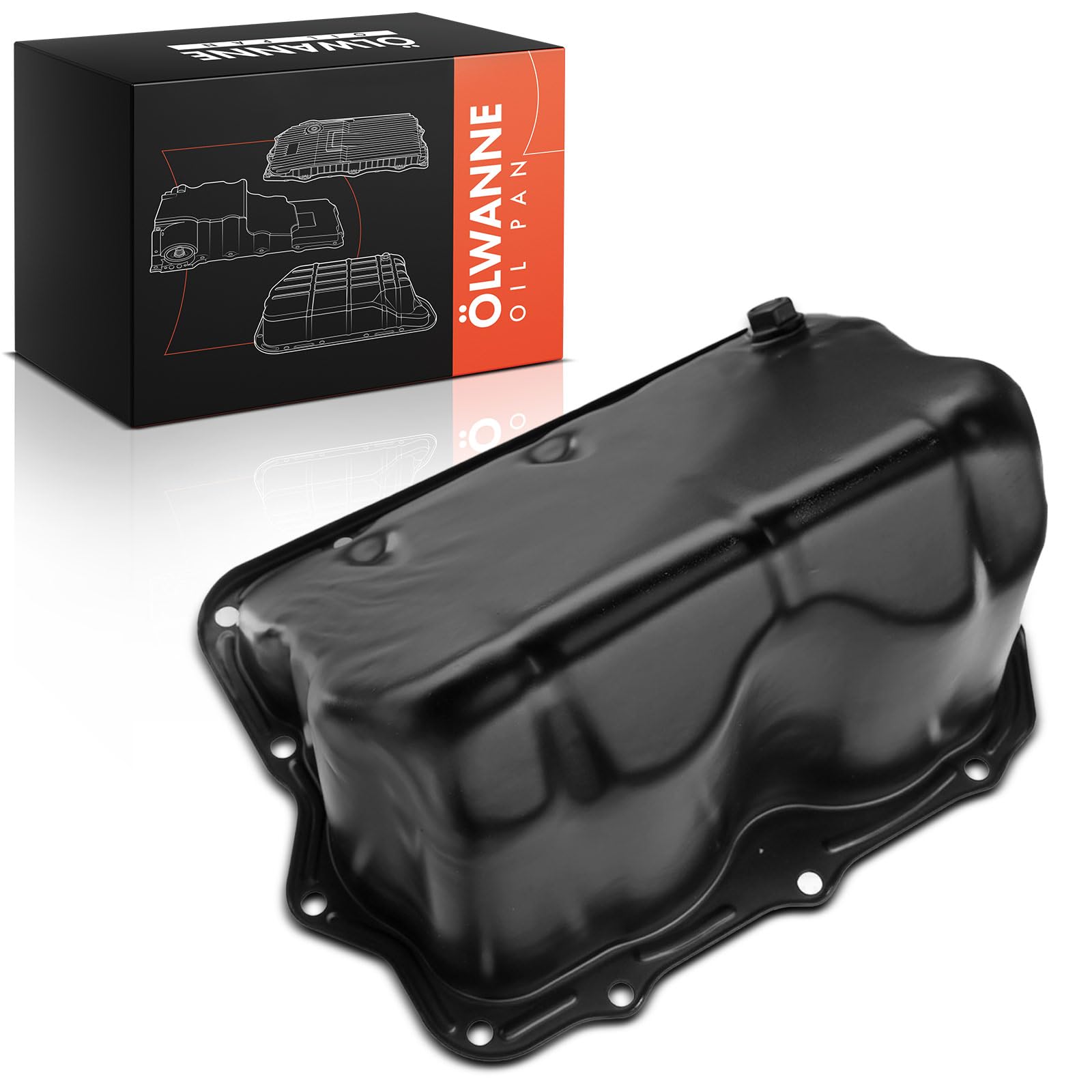 Frankberg Oil Sump Pan Oil Pan + Drain Plug Compatible with Cabrio City-Coupe Crossblade 450 Fortwo 450 451 R.o.a.d.s.t.e.r 452 0.6L-0.8L 1998-2018 0003015V004