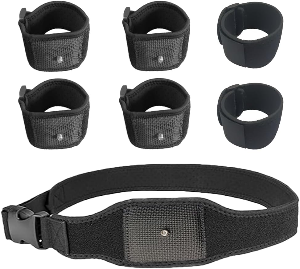 HTC Vive Tracker, correa de seguimiento de cuerpo completo Vive Ultimate Tracker, correa de fijación del rastreador, correa de seguimiento tundra, 1 cinturón, 4 muñequeras, 2 correas de extensión.