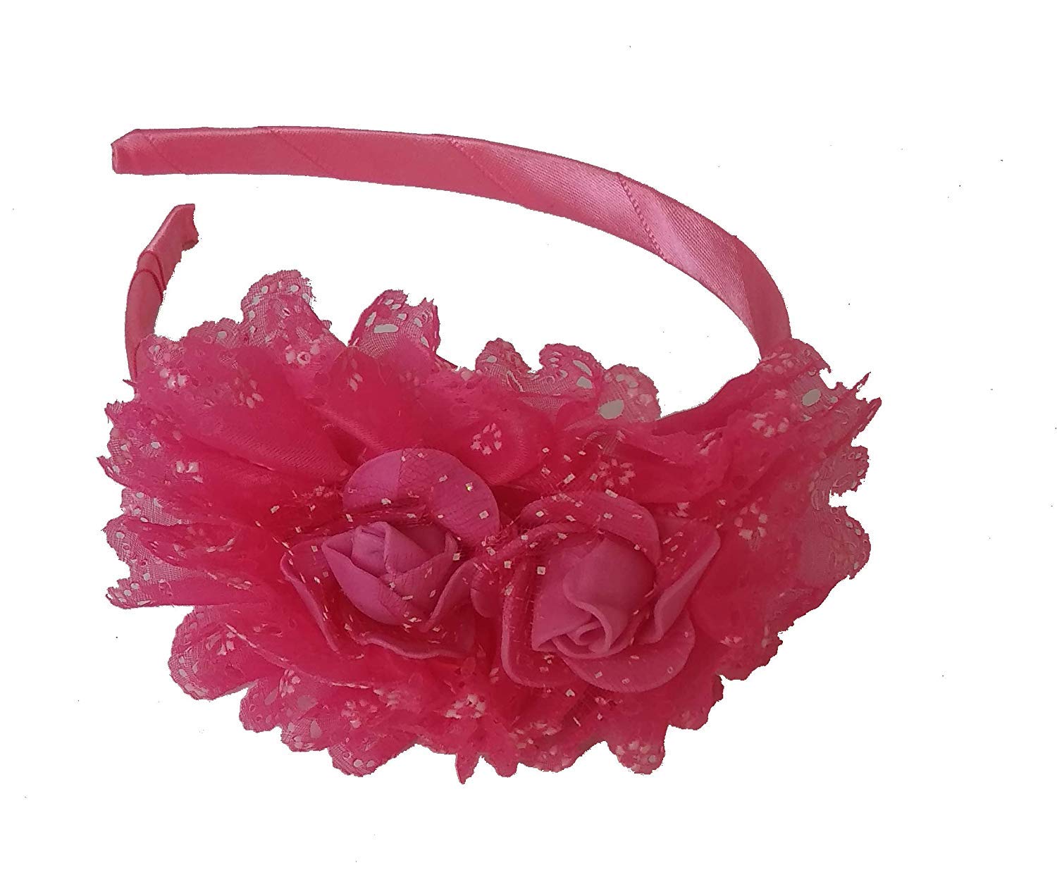 Aairaa Baby Hair Band Flower Fabric Headband For Baby Girls (Dark Pink) (B07TC8FSQH) Amazon Price History, Amazon Price Tracker