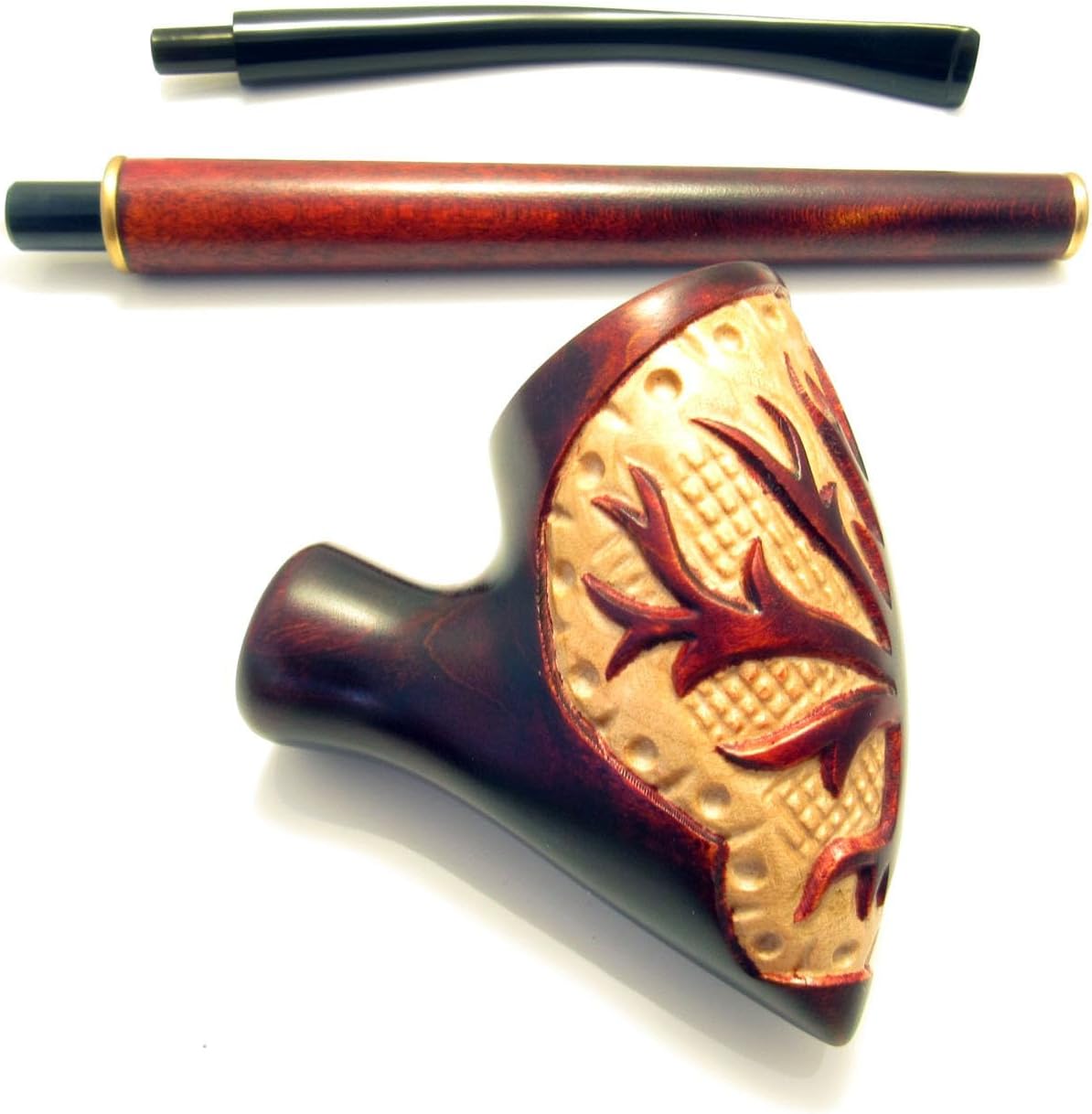Fashion Long Tobacco Smoking Pipe Nordic"Tree" of Life, Wood Pipe 33 cm / 13'' Churchwarden Designed for Pipe Smokers