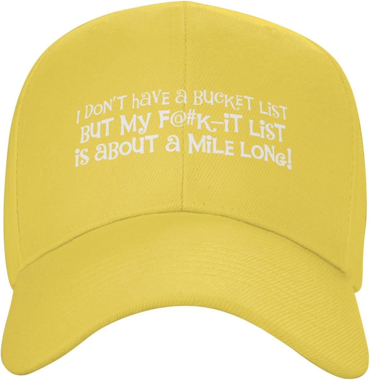 I Don’t Have A Bucket Lists Baseball Cap Adjustable Size for Men Women Dad Hat Black I Don’t Have A Bucket Lists Baseball Cap Adjustable Size for Men Women Dad Hat Black