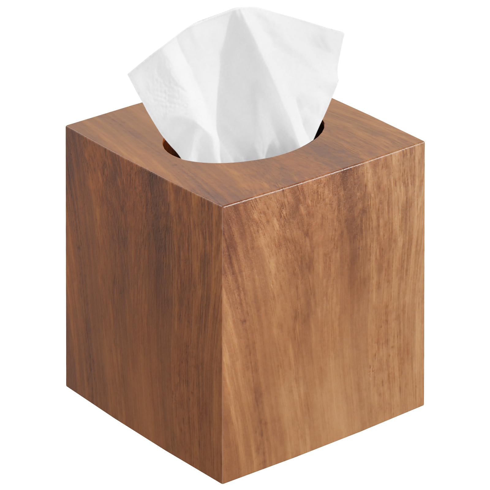 Tissue Box Holder, Acrylic Tissue Box Cover, Square Box of Tissues, Napkin Holder, Tissue Box Covers (Wood)
