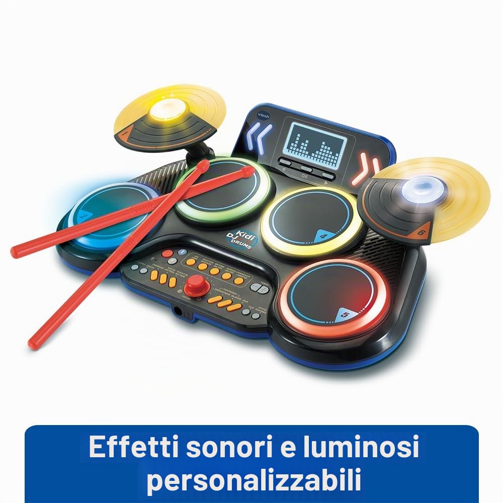 VTech. Batteria elettronica enfant, 90-572695, Nero, Standard