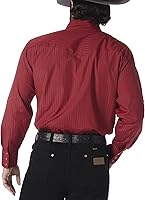 Vista 18 de Wrangler Camisas deportivas de manga larga con botones a presión y dos bolsillos para hombre Marrón (Dark Tan)