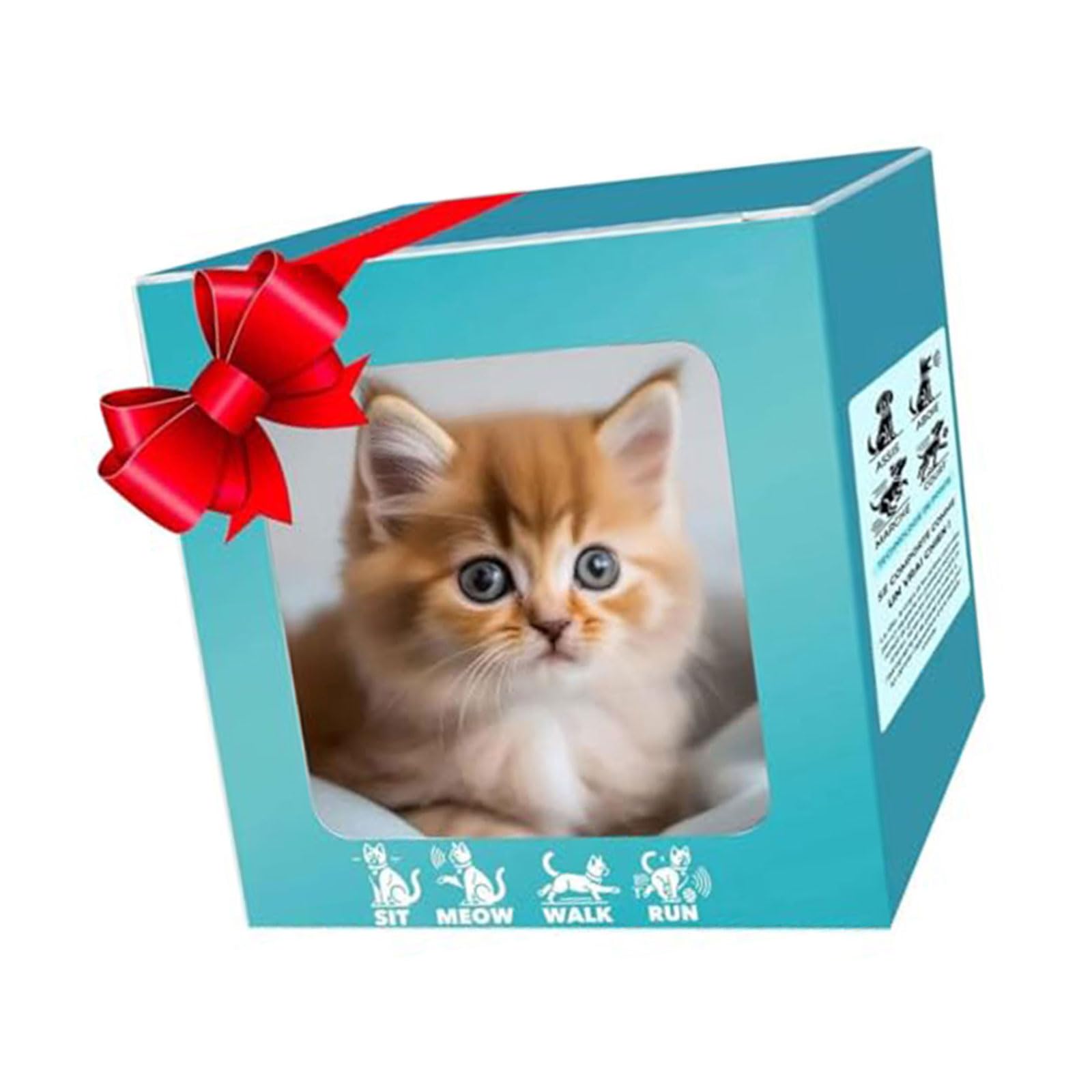 Veltros Intelligent Furry Robot Cats Doll with Walking Barking Tail Wagging Simulation Movement Design for Baby Comforting Robotic Cats Plush Toy