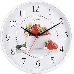 Relógio de Parede Quartz Branco