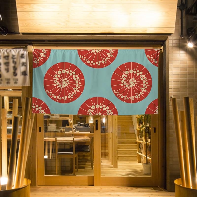 Rideaux de porte longs noren pour décoration de bar à sushi et restaurant japonais
