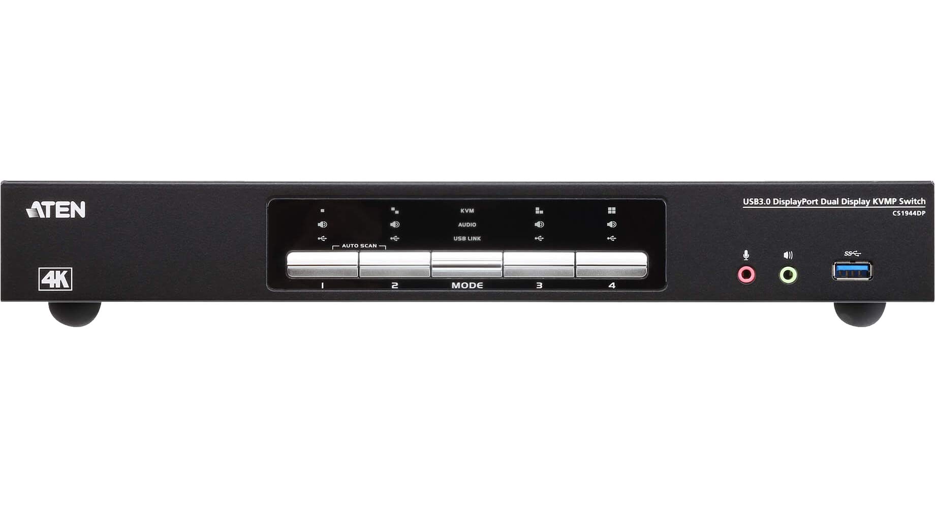 Amazon.com: ATEN CS1944DP 4-Port USB 3.0 4K DisplayPort Dual