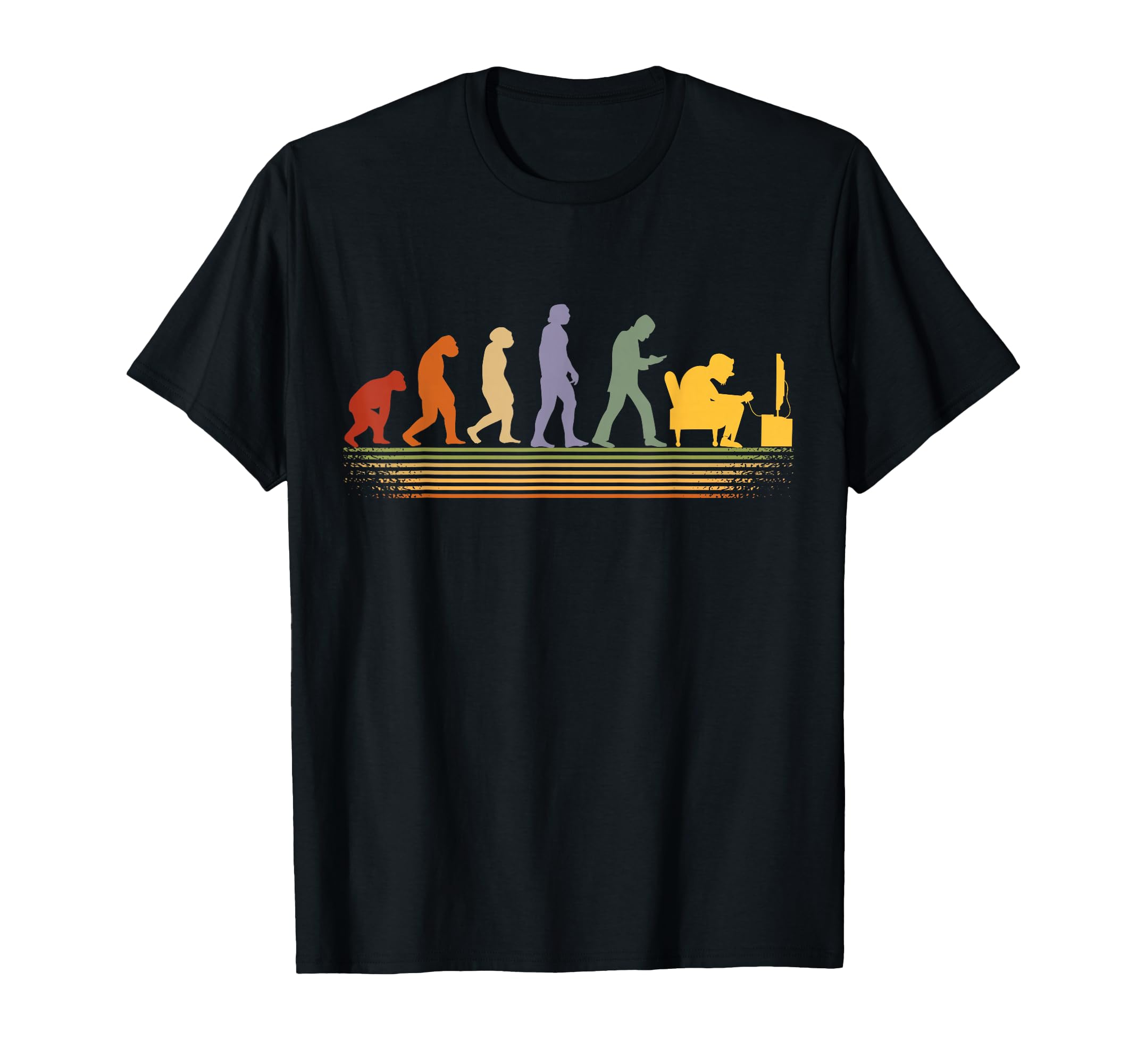 Gamer pc gaming consoles video games Vintage Evolution gamer T-Shirt