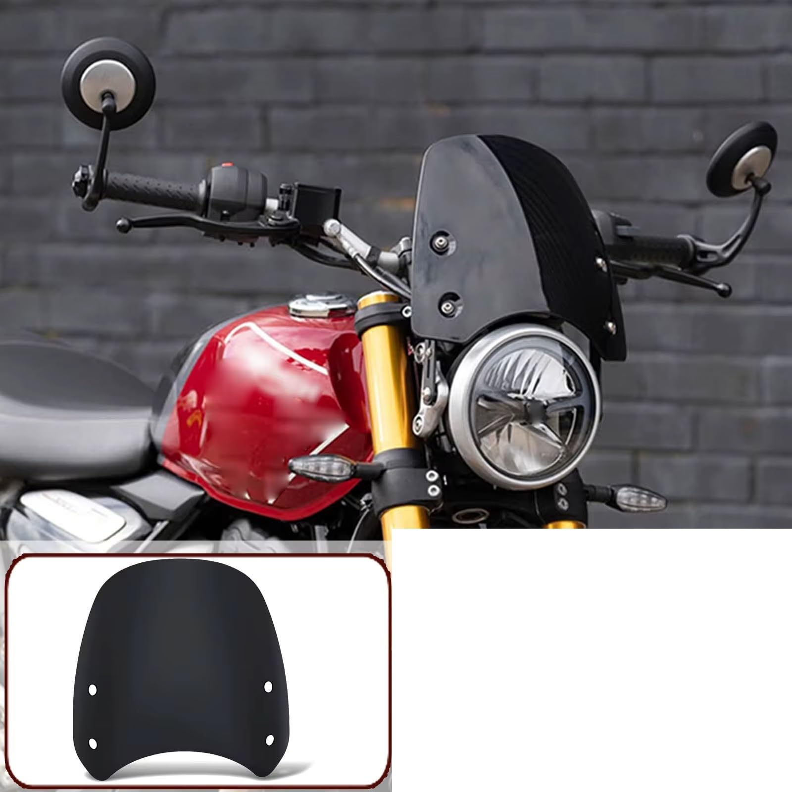 Compatible Avec Speed ​​400 Pour Speed ​​400 Pour Scrambler 400X Spoiler De Pare-brise Avant Pour Moto Avec Support