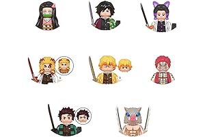 YJacuing 8PCS/Set 1.8" Anime Mini Action Figures Building Blocks, Miniature Figurines Toys...