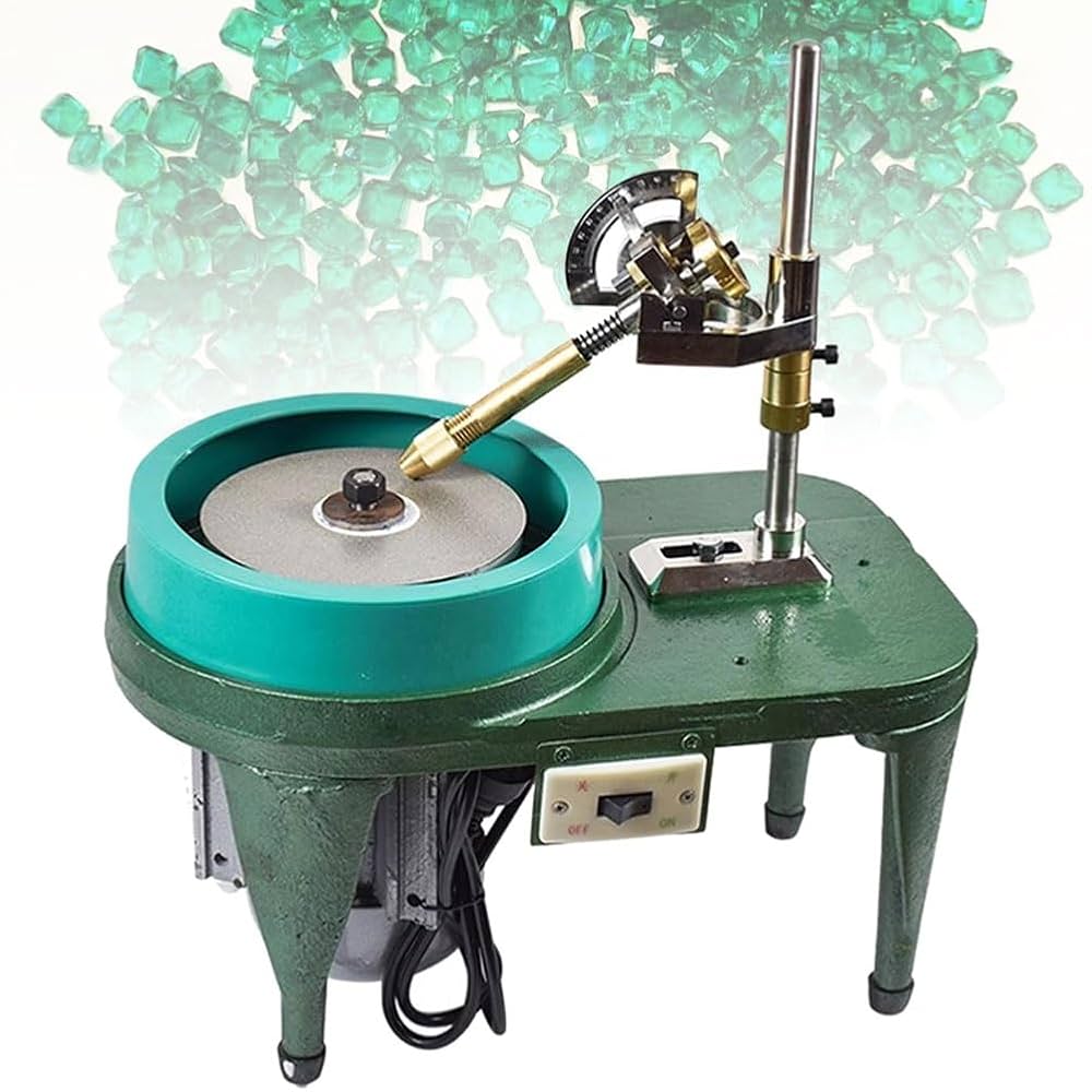 Amazon.co.jp: 180W電動宝石ファセットマシン、2800RPM翡翠研削