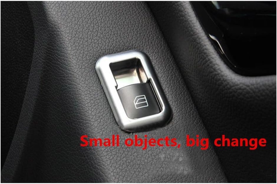 Interior Door Window Switch Chrome Cover Trim fits Tesla Model S 2012-2016