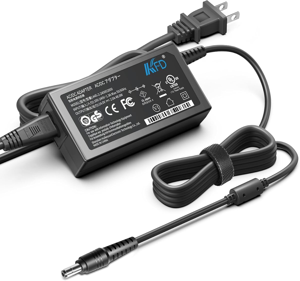 KFD 24V Adapter Charger for Brother ScanNCut 2 CM350H CM250 CM100DM CM550 CM900 CM650 Cutting Machine ImageCenter Document Scanner AD-2436PH1 SA142B-24U LD1484001 ADS-3000N ADS-2800W Power Supply Cord