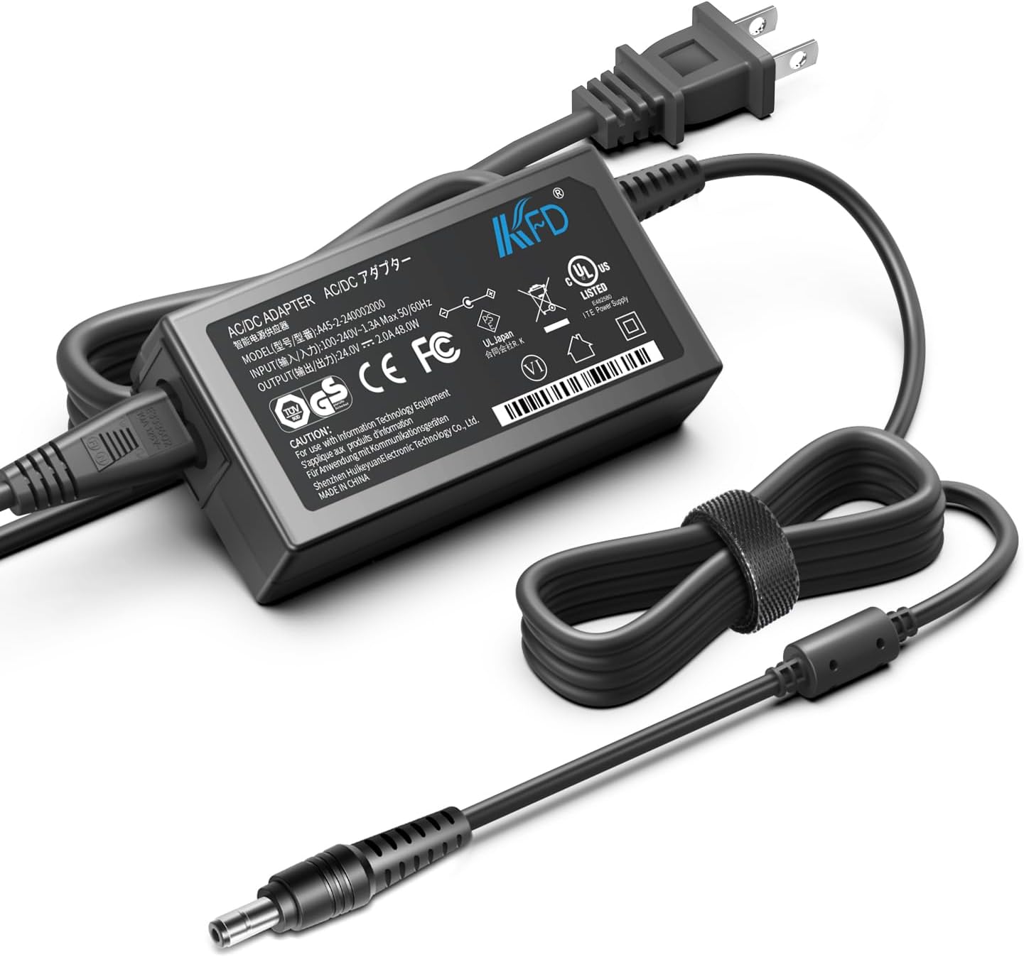 KFD 24V Adapter Charger for Brother ScanNCut 2 CM350H CM250 CM100DM CM550 CM900 CM650 Cutting Machine ImageCenter Document Scanner AD-2436PH1 SA142B-24U LD1484001 ADS-3000N ADS-2800W Power Supply Cord