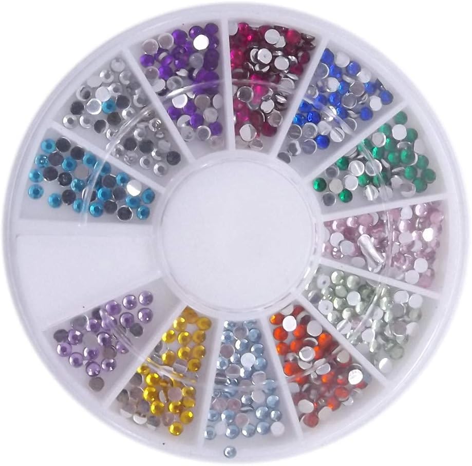 Warm Girl 5 Wheels Crystal Rhinestone in 5 Different Shapes Nail Art Decoration
