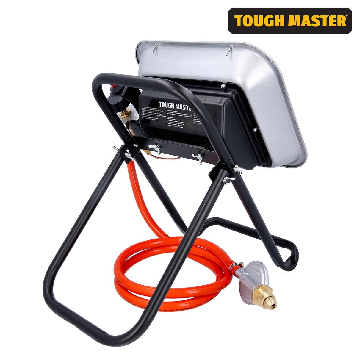 Chauffage à gaz portable 4,5 kW - Allumage piézo - Convient pour gaz Calor - Zone de chauffage 20-60 m² - Tuyau de 150 cm - Régulateur de pression 37 mbar - Chauffage autoportant au propane TOUGH