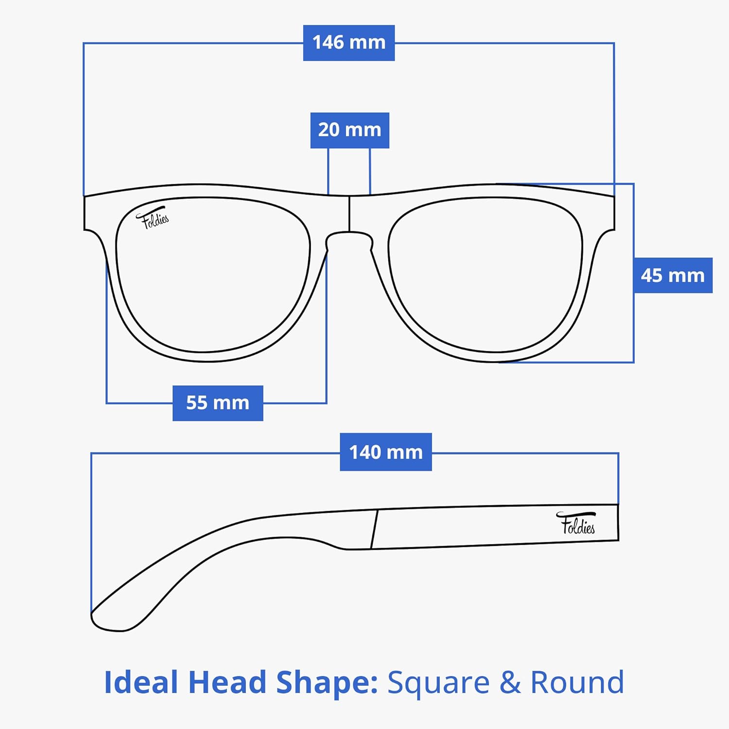 Foldies Remix Folding Sunglasses Polarized, UV400, UVA, UVB Protection for Men Women, Folding Sunglasses Leather Case - Image 6