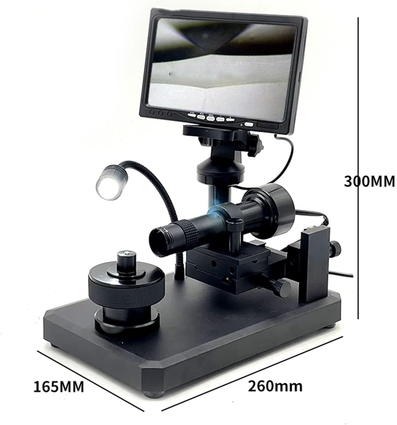 7-Zoll-diamantgürtel-betrachter, 100-fache Vergrößerung, Digitales LCD-mikroskop Mit Led-Beleuchtung, 360° Drehbarer Ringhalter, 800 X 480 Pixel Auflösung, Präzise Identifizierung