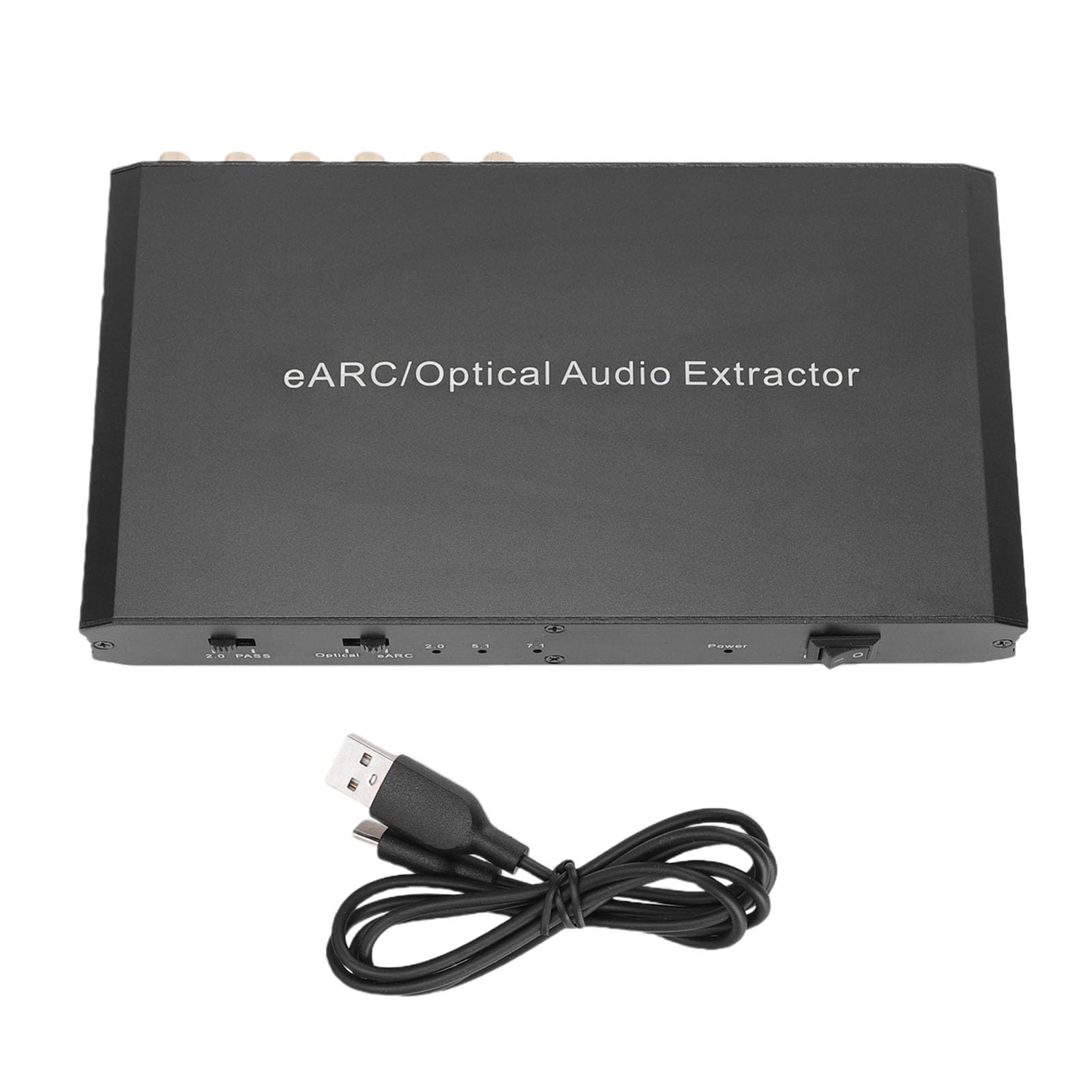 Topiky Estrattore Audio Ottico EARC, Estrattore Audio EARC, Convertitore ARC in Ottico HDMI, Adattatore da a HD da 3,5 Mm, Supporto Canali 7.1