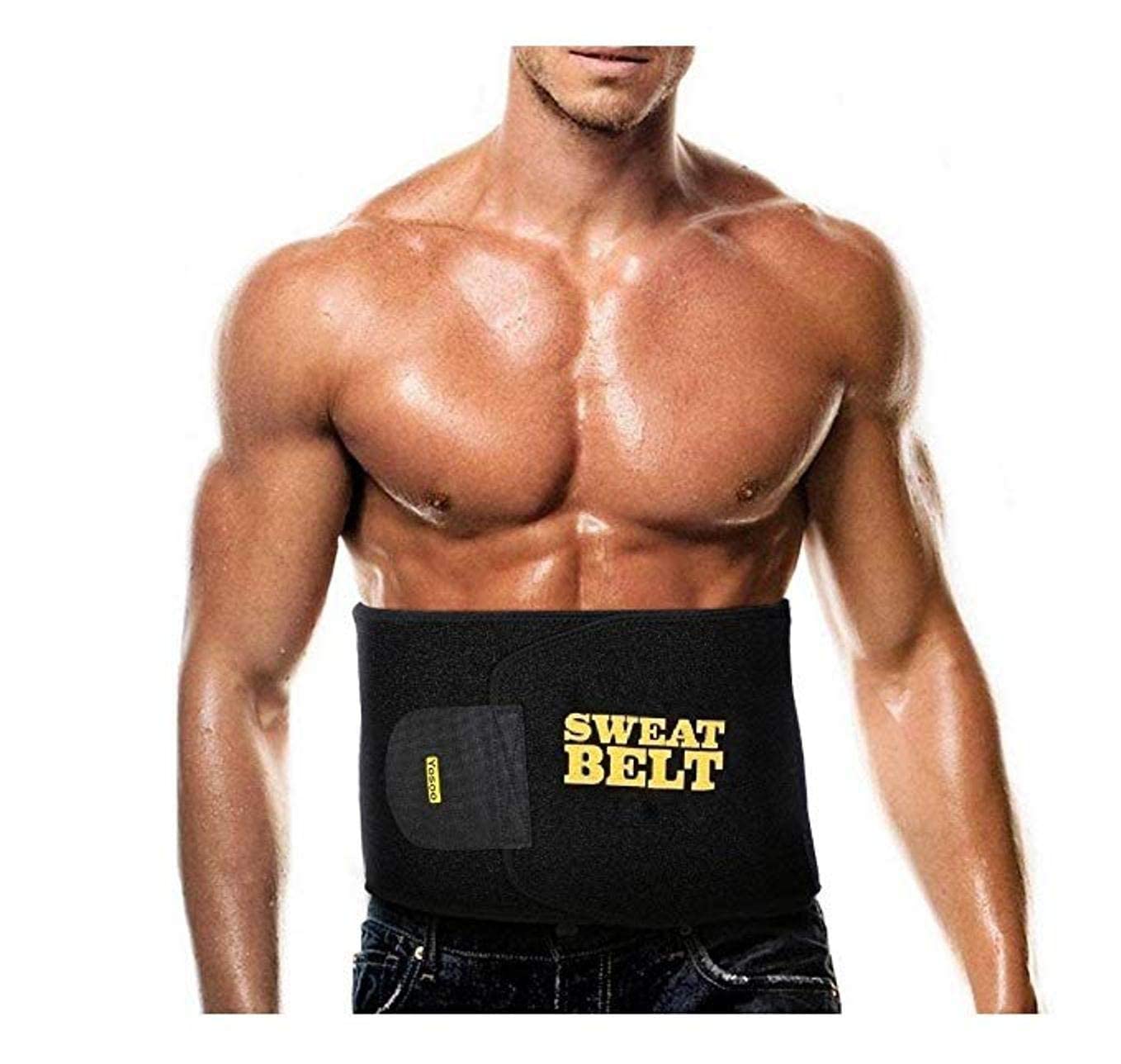 Men's and Women's Waist Trimmer Slimming Neoprene Ab Belt for Faster Weight Loss Fat Burner Wrap after delivery Tummy Control/Belly Tummy Yoga Wrap Exercise Body Slim Look Belt (Multicolor)-image-18