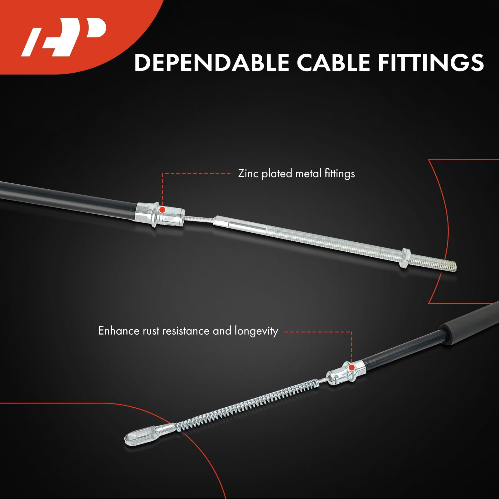 A-Premium Rear Driver Side Parking Brake Cable For Chevrolet