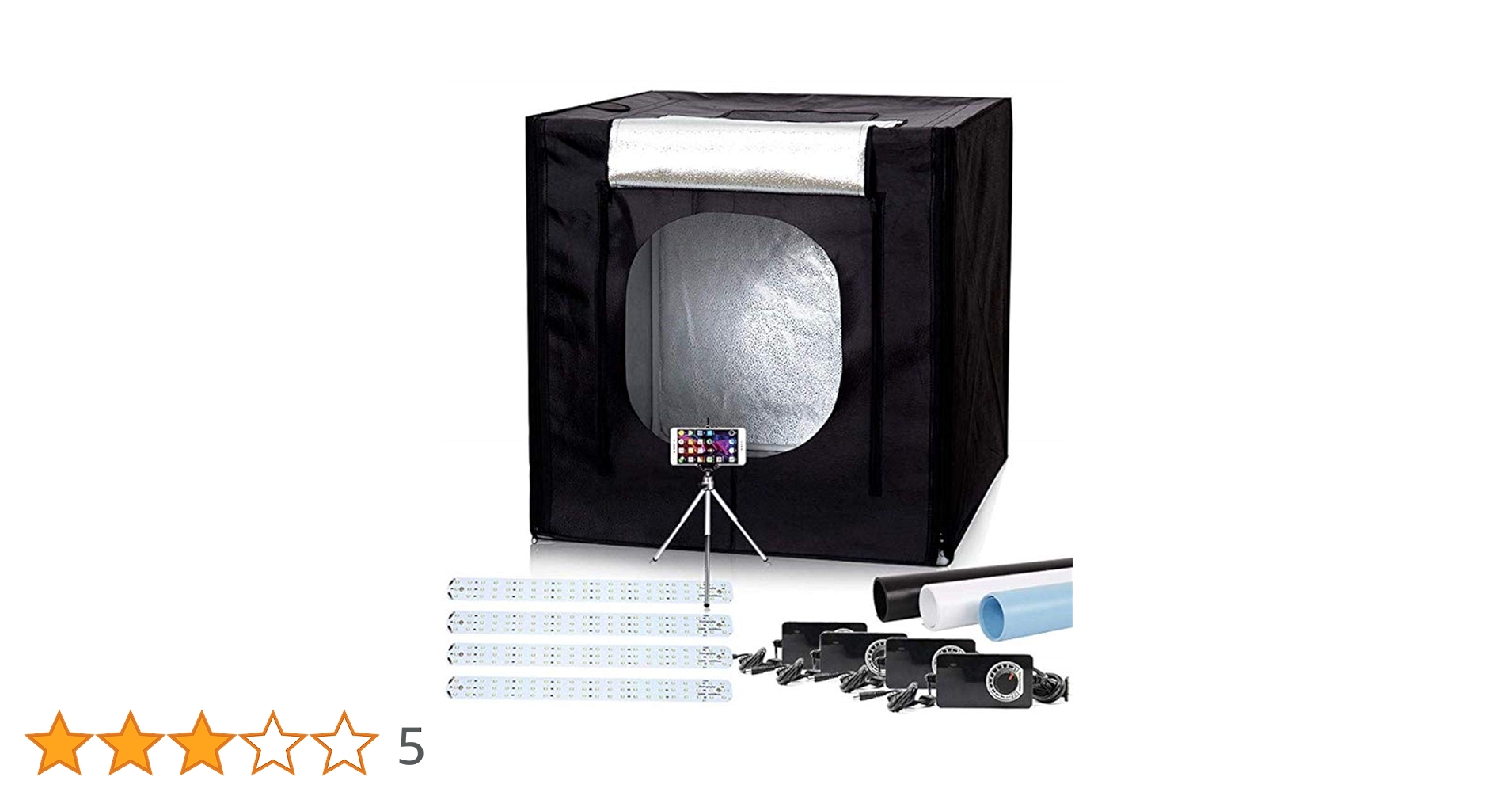 Amazon | Konseen 撮影ボックス 大型 100x100x100cm 撮影キット