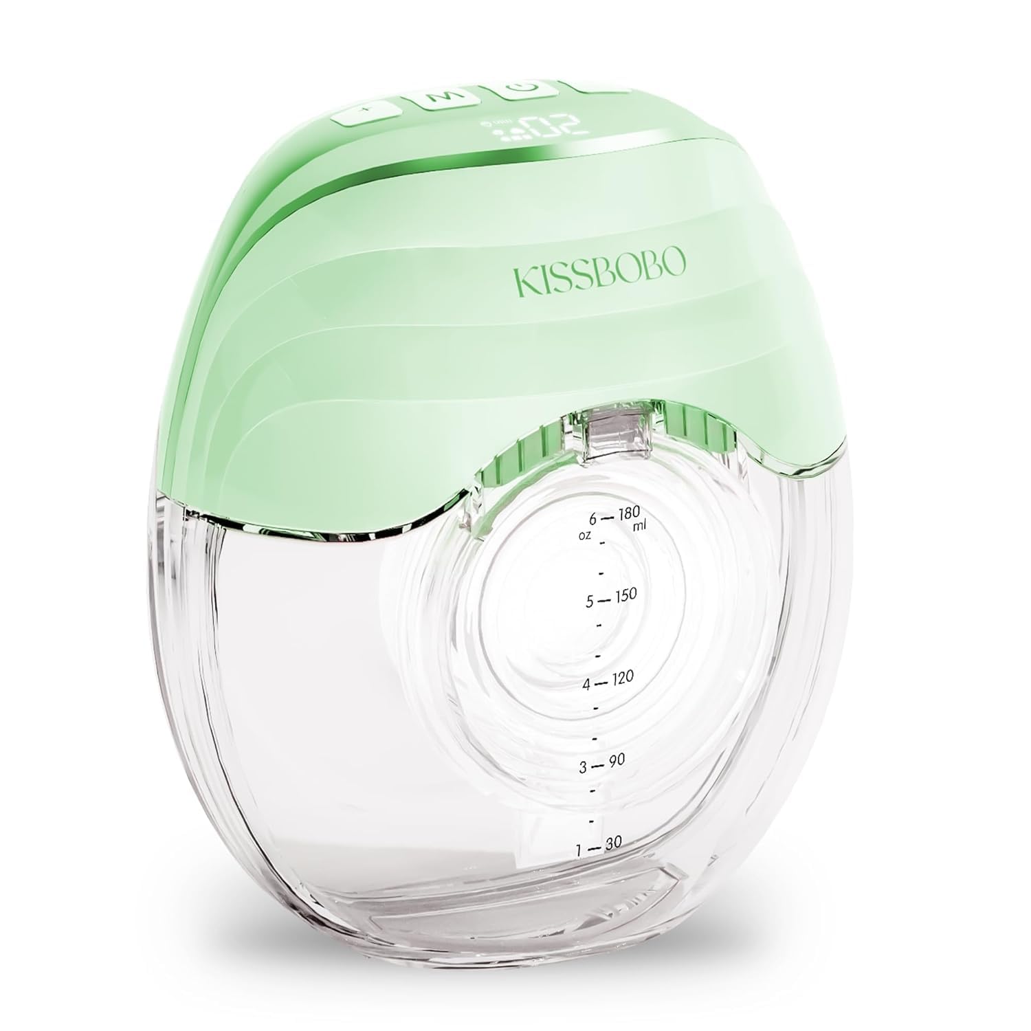 KISSBOBO 搾乳機 電動、4モード19レベル、フリーハンド電動ミルク 