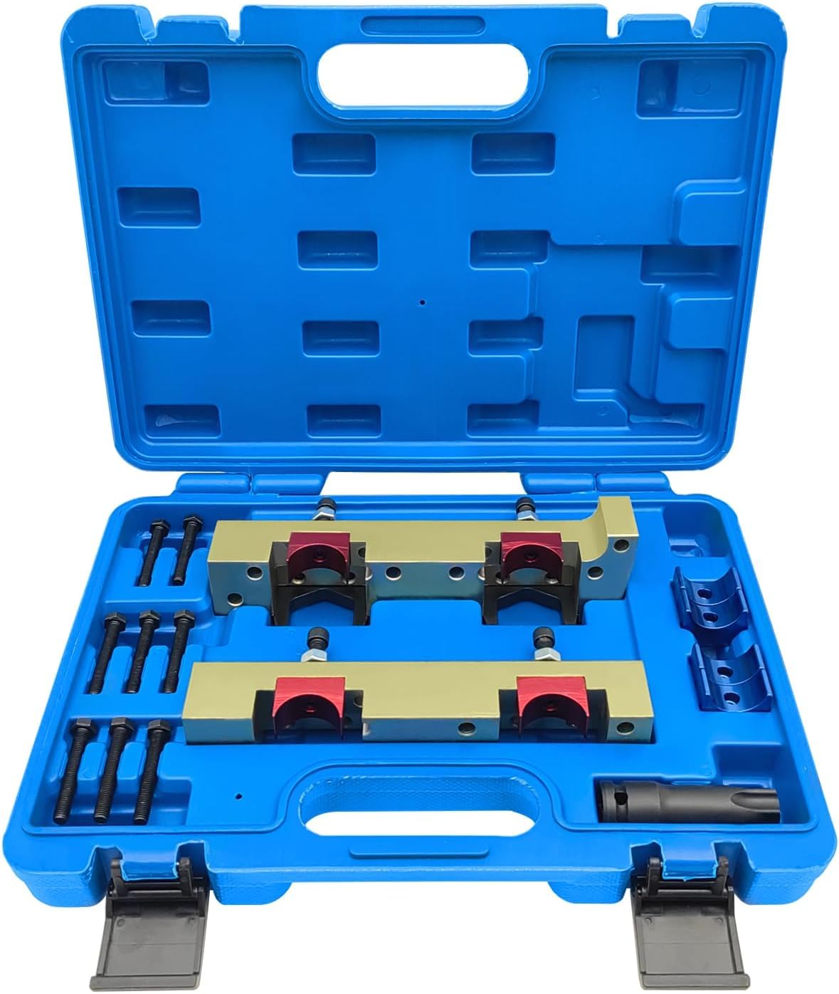 Kit d'outils de blocage et d'alignement d'arbre à cames | Compatible avec les moteurs Mercedes Benz M133, M270, M274, M264 | Kit de 15 pièces avec sac de transport, OEM: 270589016100,