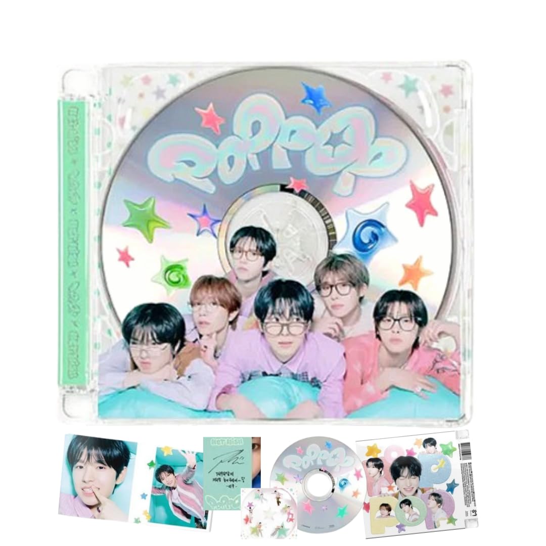 NCT Wish Poppop album photo K-Pop contenant carte collective et autocollants