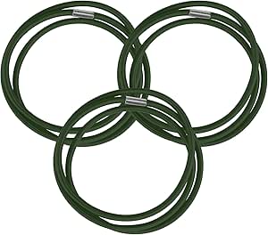 3 Pack Trash Can Bands Elastic Rubber Bands - Fits 55, 65, 96 Gallon Garbage Cans