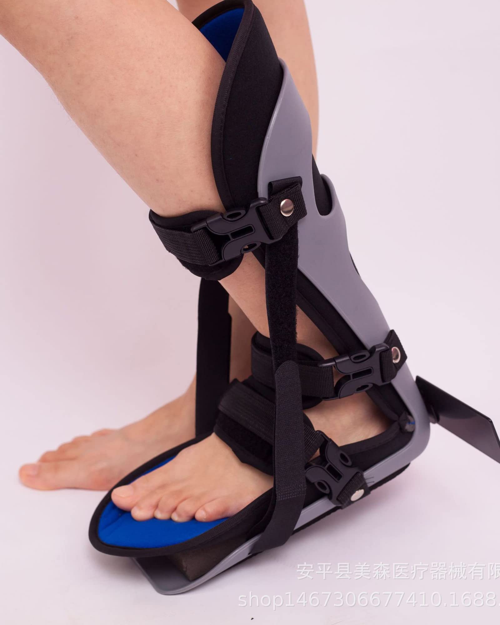 Estabilizador de ortesis para fascitis plantar, soporte nocturno para estiramiento, férula para dormir, para aliviar el dolor, M (L)