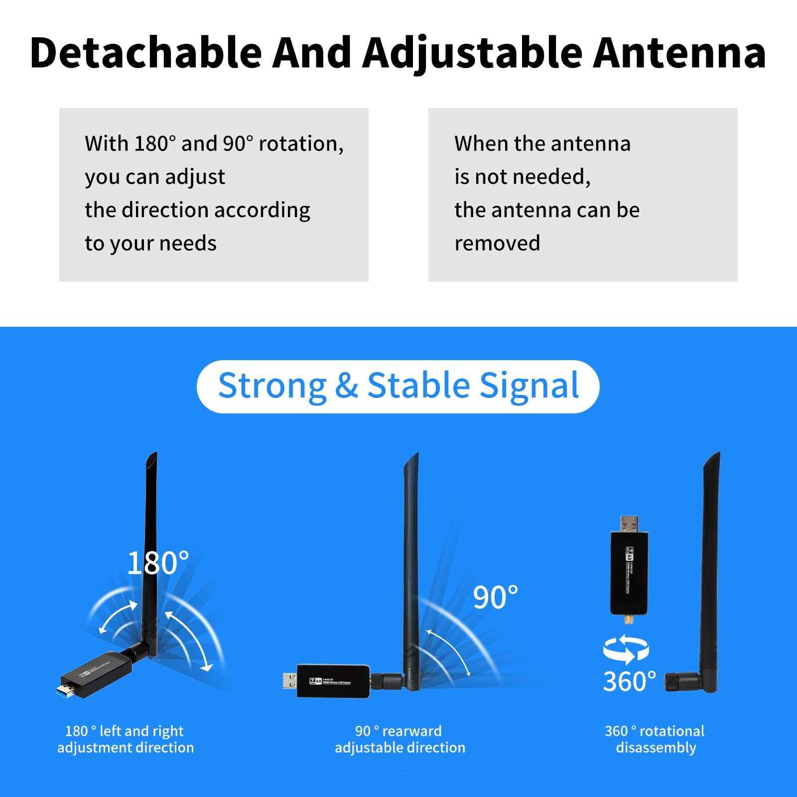 Amazon.com: JAPOO WiFi 6 USB Adapter for PC, AX1800 Dual Band
