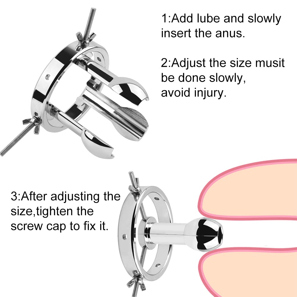 Amazon.com: Metal Anal Expander Adjustable Anal Dilator SM Sex Toys for Men  Women Vaginal Anal Stretcher : Health & Household