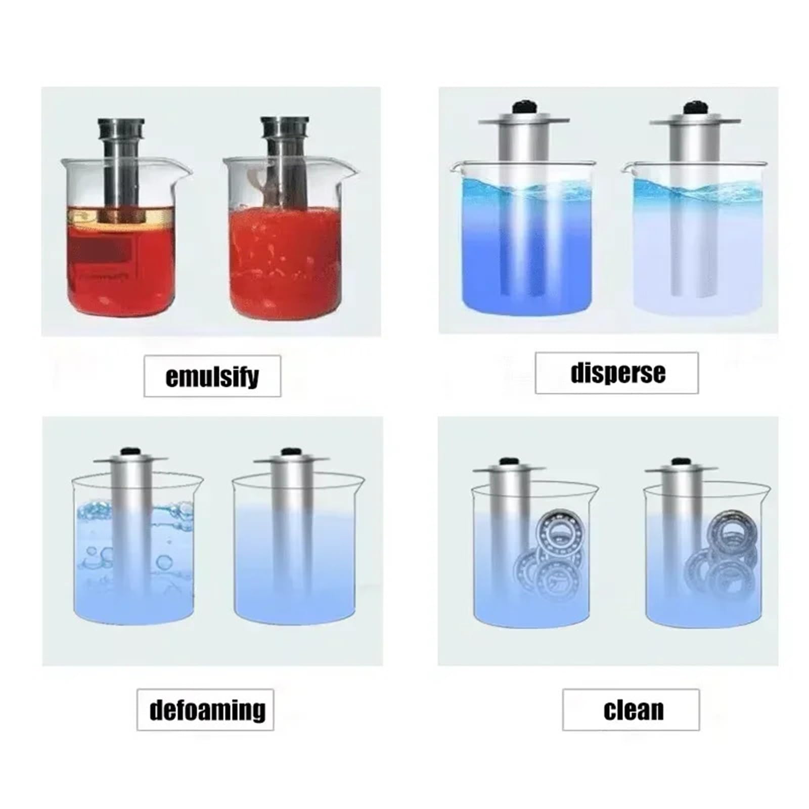 Ultraschall-Homogenisator, Emulsion Bar 20KHz 1000W Labor Test Extractor Rod Mixer Brecher Dispergierer Homogenisator