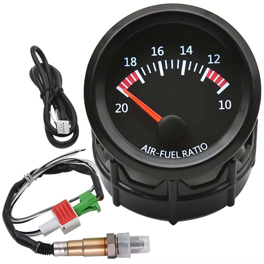Sensore Ossigeno O2 Misuratore Rapporto Aria-carburante Auto AD 52 Mm 10-20 Con Sensore Ossigeno O2 A Banda Stretta Misuratore 0258006028 Per Motore Passo-passo 12 V Sonda Lambda(Gauge and sensor)
