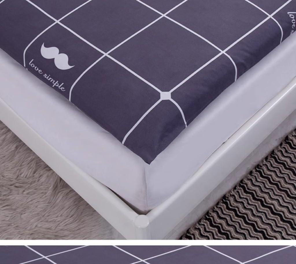 F,60 * 200CM,Giapponese Lavabile Morbido Futon Pavimento Materasso Copertura con Cerniera Completamente Chiuso Materasso Protettore, può Essere Utilizzato Anche per Copertine