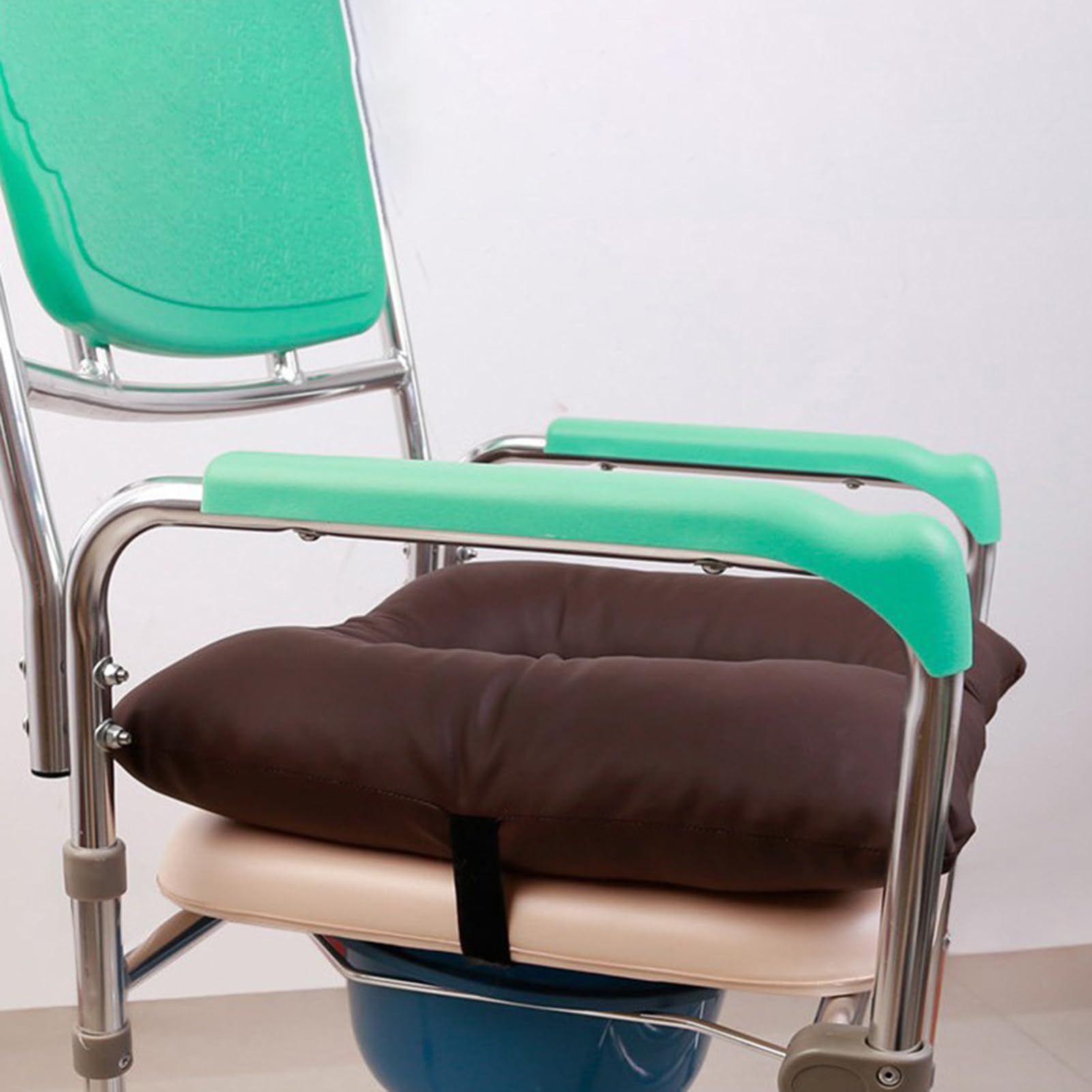 Rialzo per sedile WC altamente imbottito per anziani, confortevole pelle PU ispessita, rialzo confortevole per anziani – per donne e uomini, nonne, casa, bagno, appartamento hotel