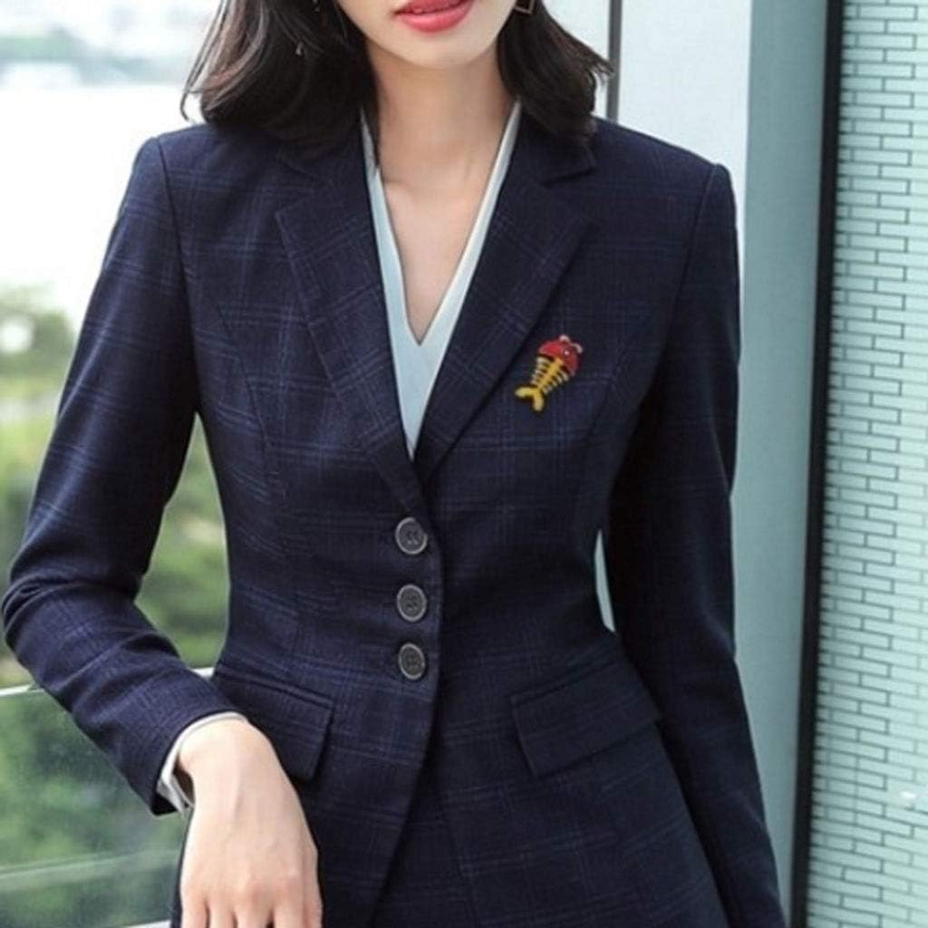 Girl's Cute Fishbone Dripping Oil Brooch, Suitable for Cardigan Coat, Anti-Bare Pin Buckle